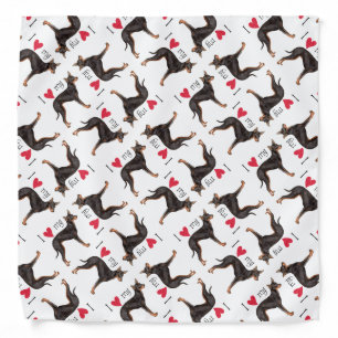 I Love my Toy Manchester Terrier Bandana