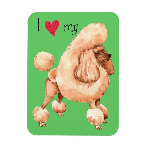 I Love my Toy Poodle Magnet