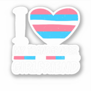I Love My Transgender Girlfriend LGBT Trans Pride Sticker