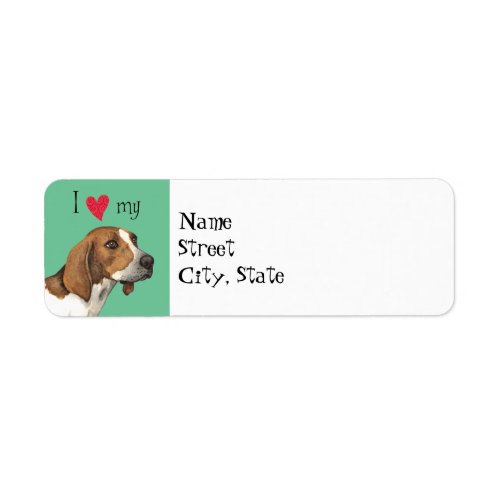 I Love my Treeing Walker Label