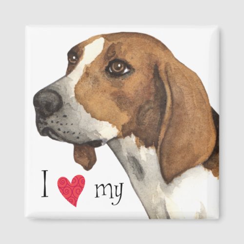 I Love my Treeing Walker Magnet