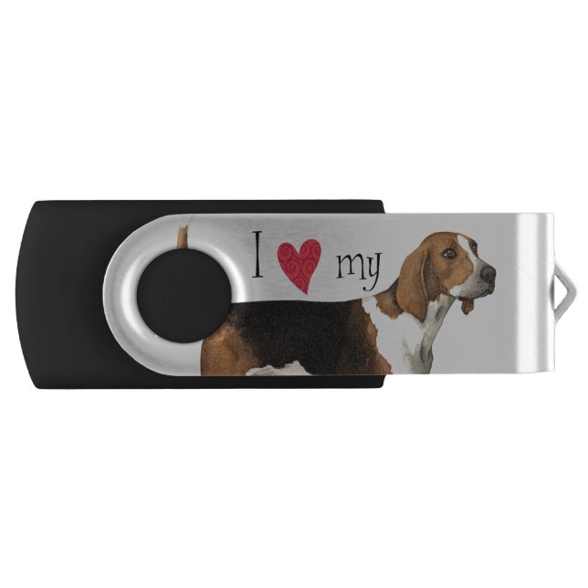 I Love my Treeing Walker USB Flash Drive (Front)