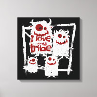 I Love My Tribe Funny Monster Family Halloween