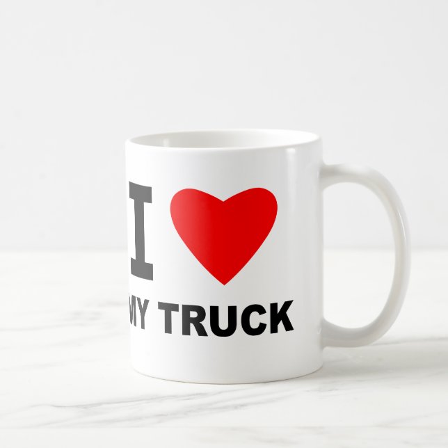 I Love My Truck Coffee Mug (Right)