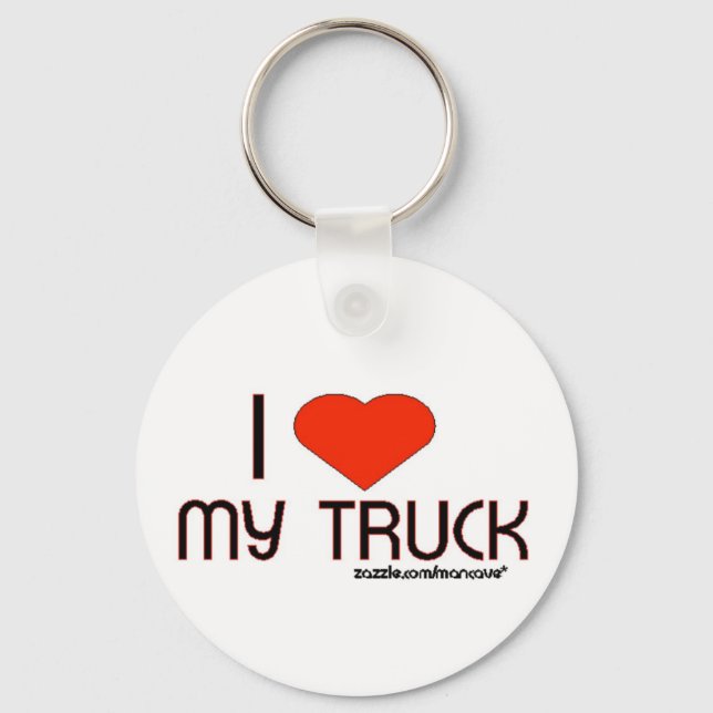 I Love My Truck Keychain (Front)