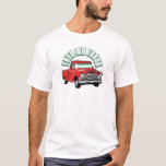 I Love My Truck - Old, Classic Red Pickup T-shirt at Zazzle