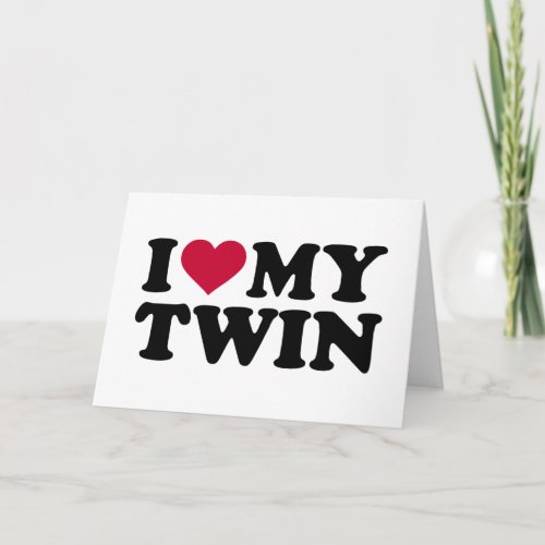 I love my twin card