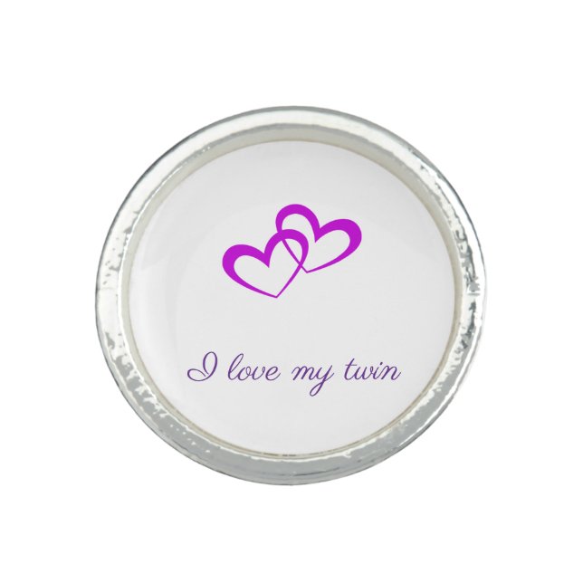 I Love My Twin Ring (Front)