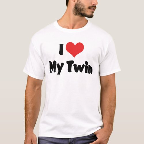 I Love My Twin T_Shirt