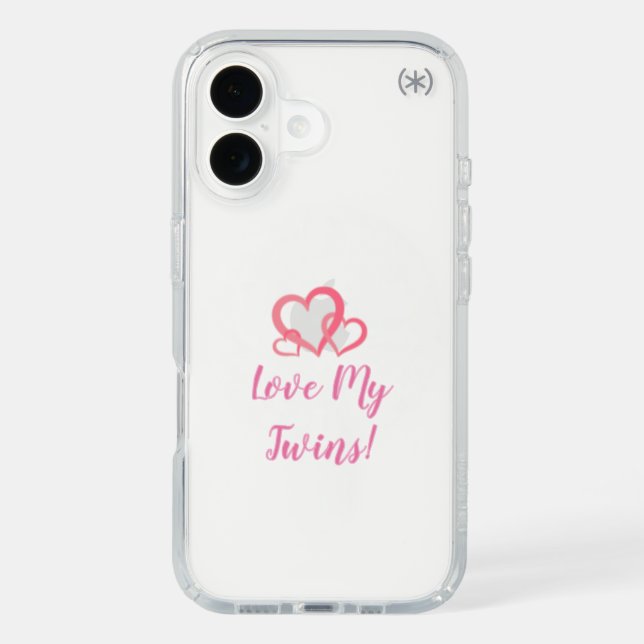 I love my twins phone case  (Front)