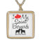 I Love My Two Saint Bernard Dogs Necklace