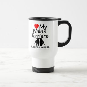I Love My TWO Welsh Terriers Mug