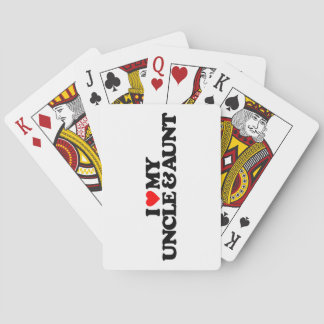 I LOVE MY UNCLE & AUNT POKER CARDS