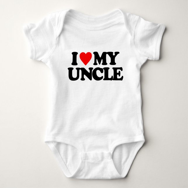 I LOVE MY UNCLE BABY BODYSUIT (Front)