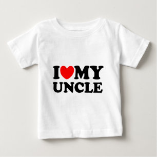 I Love My Uncle Baby T-Shirt
