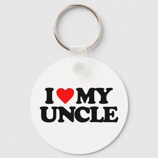 I LOVE MY UNCLE KEYCHAIN (Front)