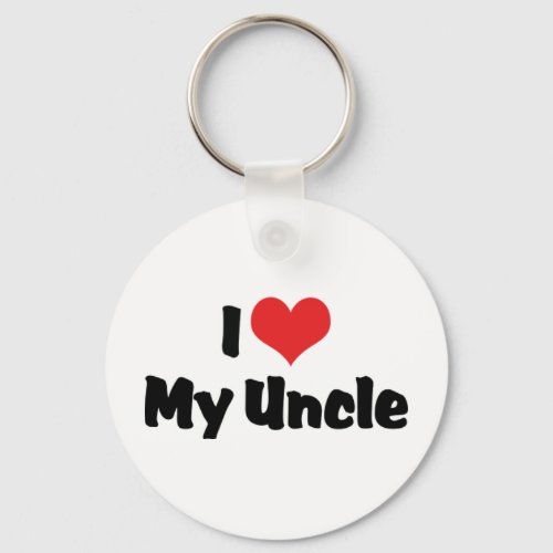 I Love My Uncle Keychain