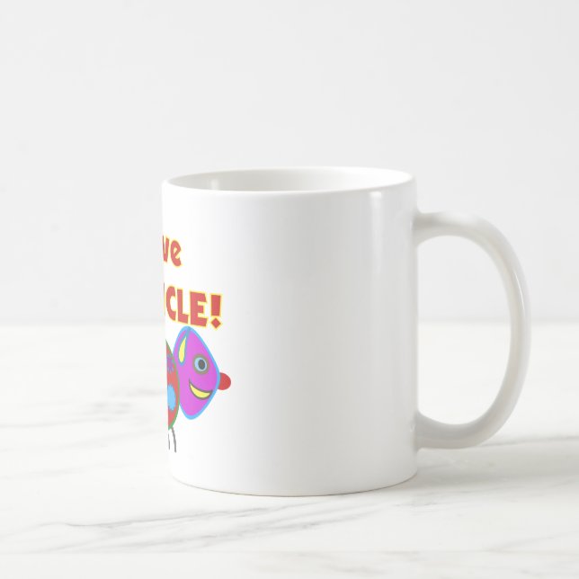 "I love my UNCLE"  Kids T-Shirts/gifts Coffee Mug (Right)