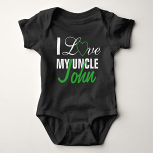 I Love My Uncle-The Uncle Name. Custom Made Baby Bodysuit