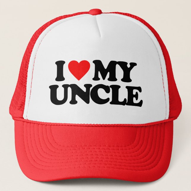 I LOVE MY UNCLE TRUCKER HAT (Front)