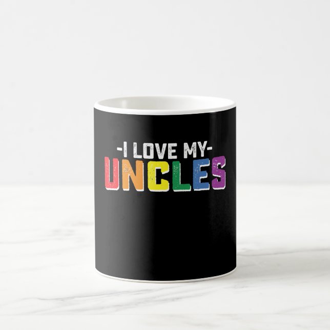 I Love My Uncles Pride Gay Lesbian Family Matching Coffee Mug (Center)