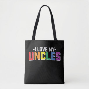 I Love My Uncles Pride Gay Lesbian Family Matching Tote Bag