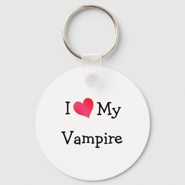 I Love My Vampire Keychain (Front)