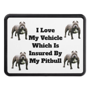 I Love My Vehicle Trailer Hitch Cover