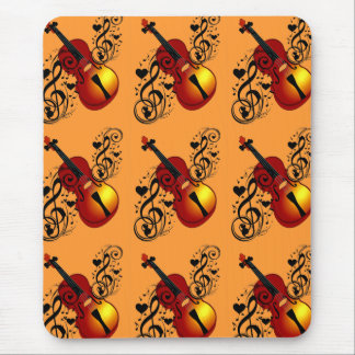 I Love My Violin Mouse Pad
