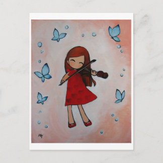 I Love My Violin Postcard