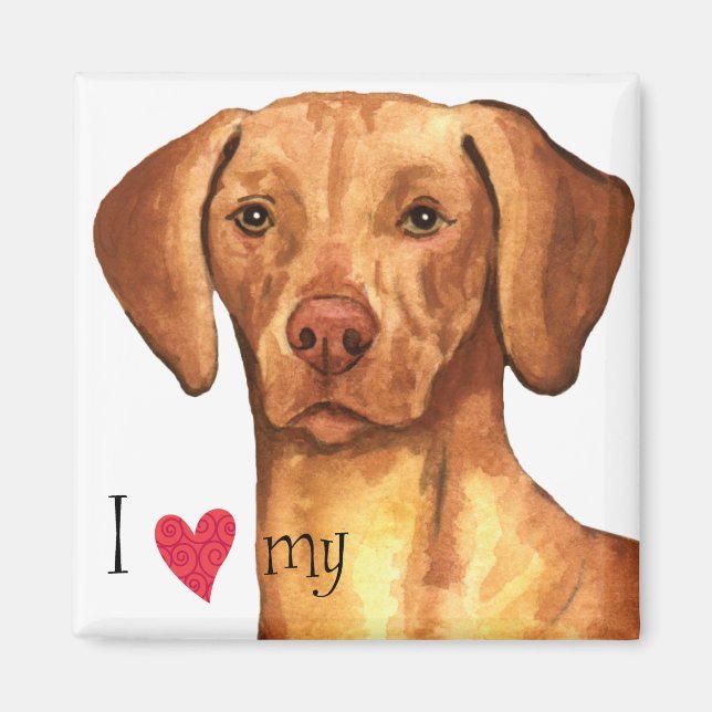 I Love my Vizsla Magnet (Front)
