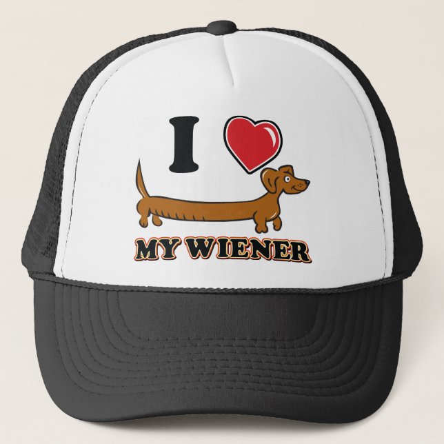 I love My Weiner Trucker Hat (Front)