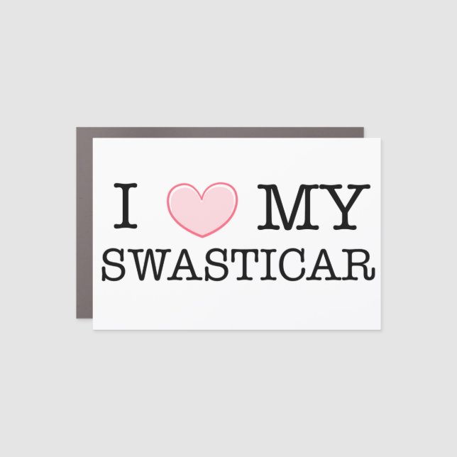 I Love My Weird Car! Car Magnet (Front)