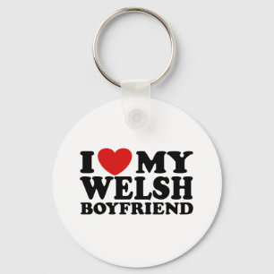 I Love My Welsh Boyfriend Keychain