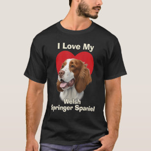 I Love My Welsh Springer Spaniel Puppy Dog T-Shirt