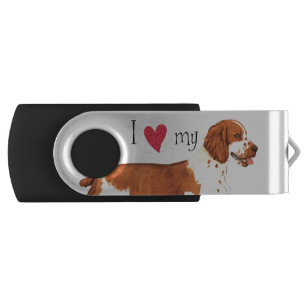 I Love my Welsh Springer Spaniel USB Flash Drive