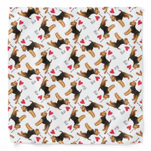 I Love my Welsh Terrier Bandana