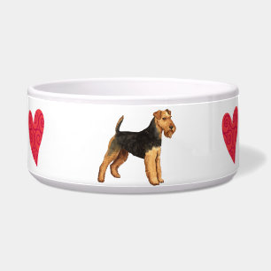 I Love my Welsh Terrier Bowl