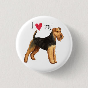I Love my Welsh Terrier Button