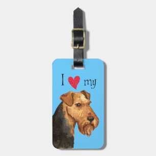 I Love my Welsh Terrier Luggage Tag