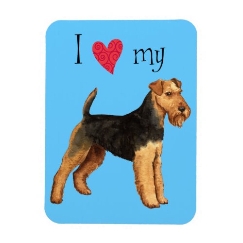 I Love my Welsh Terrier Magnet