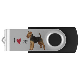 I Love my Welsh Terrier USB Flash Drive