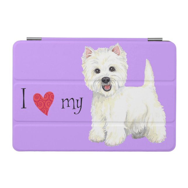 I Love my Westie iPad Mini Cover (Horizontal)