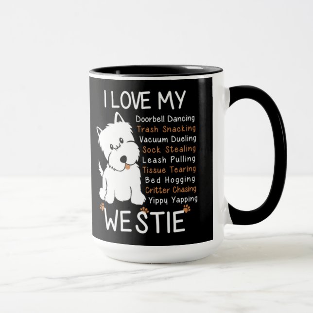 I Love My Westie Mug (Right)