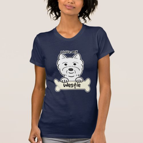 I Love My Westie T_Shirt