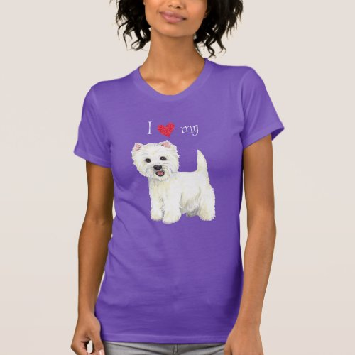 I Love my Westie T_Shirt