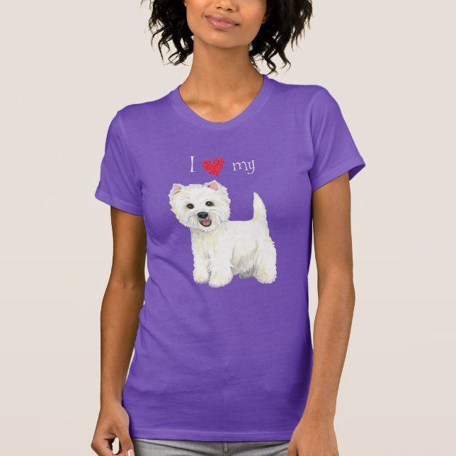 I Love my Westie T-Shirt (Front)