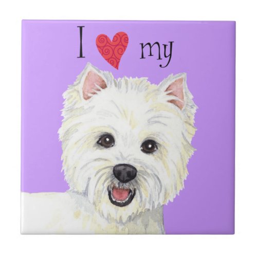 I Love my Westie Tile