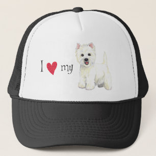 I Love my Westie Trucker Hat