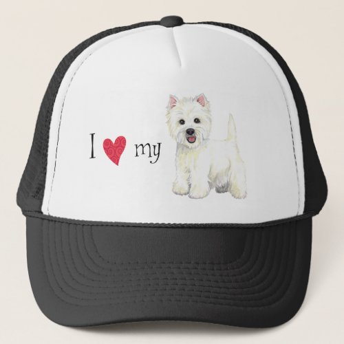 I Love my Westie Trucker Hat